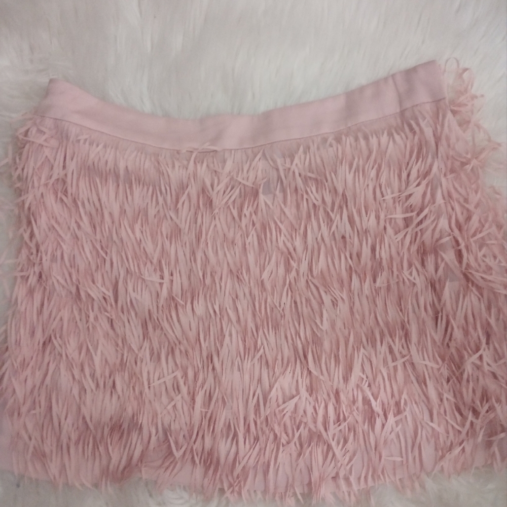 Express Pink Ruched Mini Skirt - Picture 4 of 5